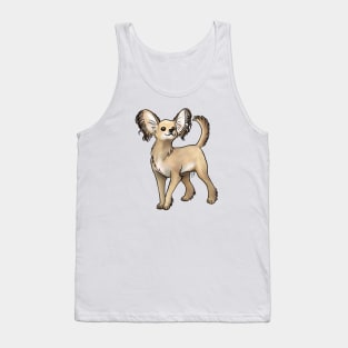 Dog - Russian Toy - Long Haired Fawn Tank Top